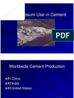 Gypsum in Cement