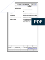 Secondary superheater stress calculation document