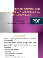 Fisik Diagnostik Mammae, KGB Aksilla-Supra-Infraklavikula