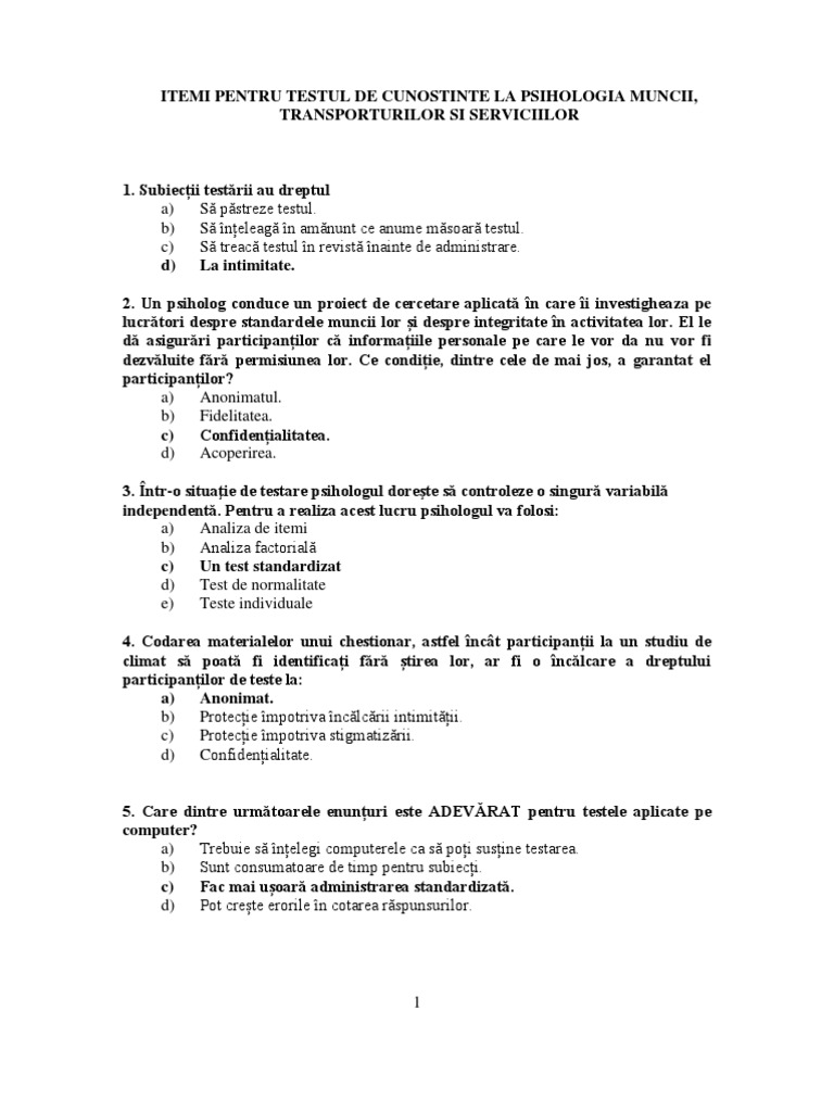 Itemi Test | PDF