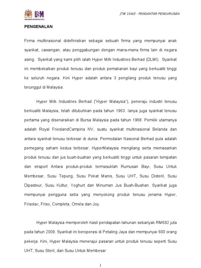 Profil Syarikat