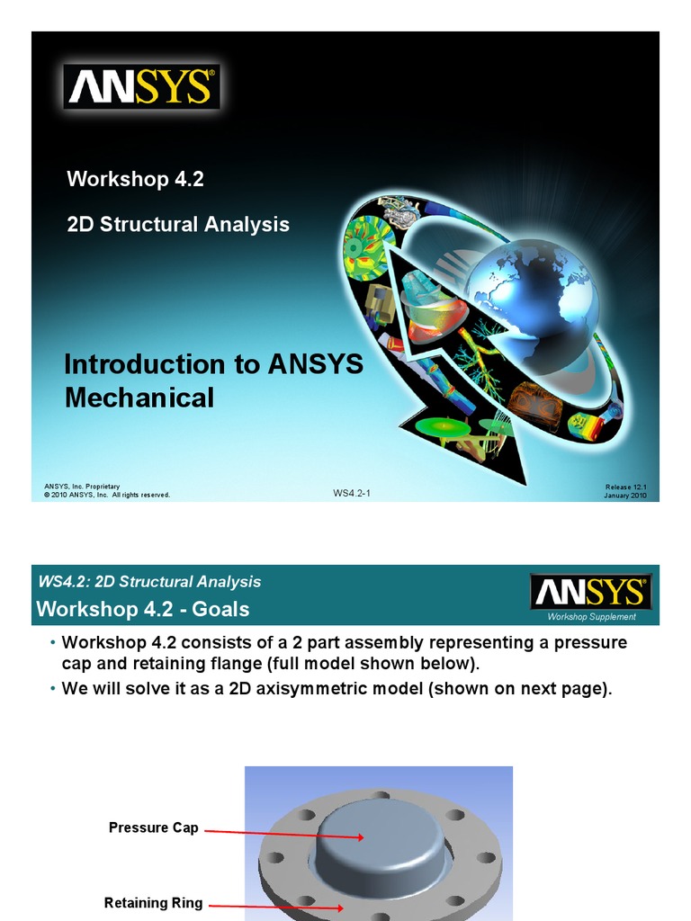 Introduction To ANSYS Mechanical (2D) | PDF | Structural Analysis ...