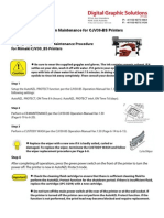 Shutdown Maintenance For CJV30-BS Printers: Step 4