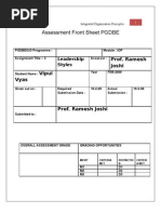 Leadership Styles Final Report vipul