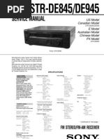 Sony STRDE945 Service Manual