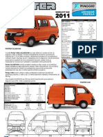 Katalóg úžitkového automobilu Piaggio Porter van a Glassvan MY 2011 sk