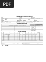 PPAP Appearance Approval Report