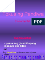 Fokus Ng Pandiwa