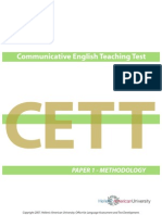 2007 Cett Paper 1 Methodology