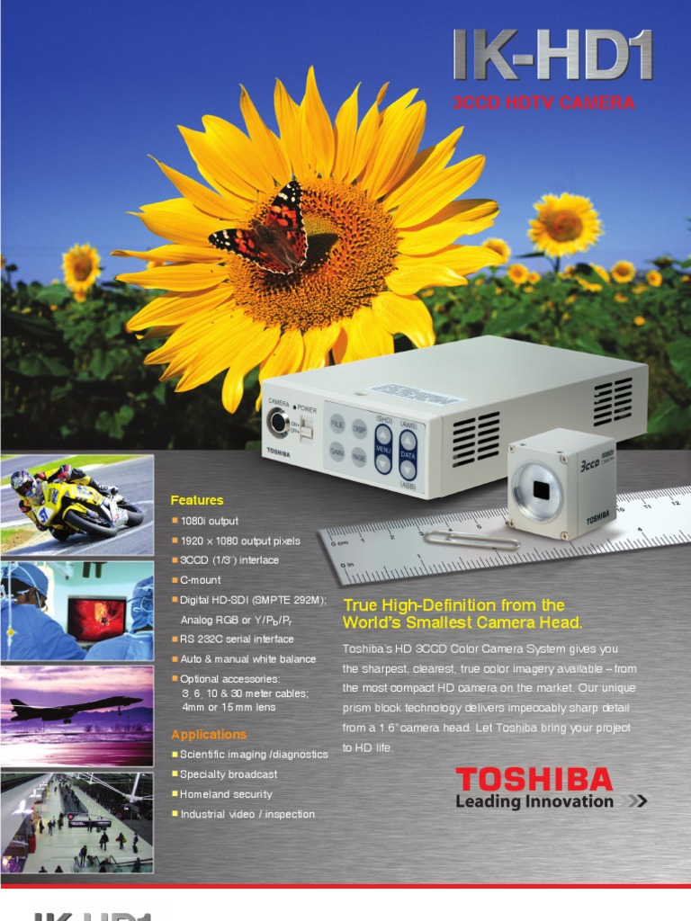 Toshiba Ik-Hd1 | PDF | High Definition Television | Camera