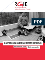 L'aération Dans Les Batiments MINERGIE