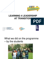 Learning 4 Leadership at Transition