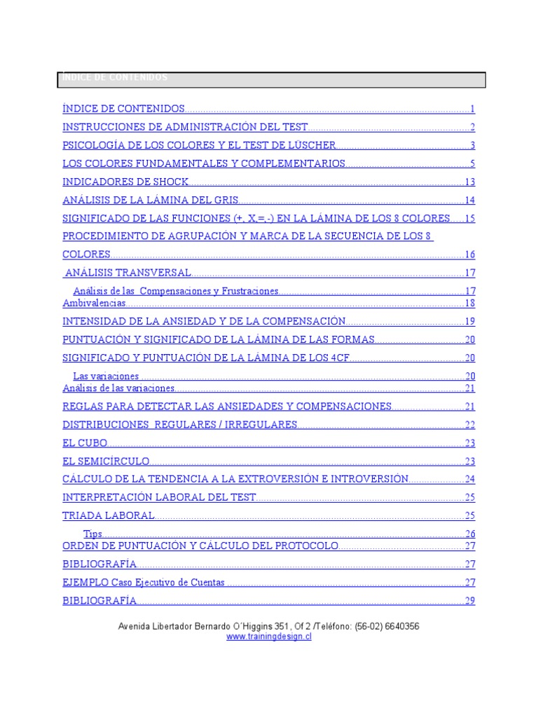 Manual Luscher | PDF | Color | Azul