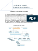 Metricas de Evaluacion para Aplicaciones Moviles