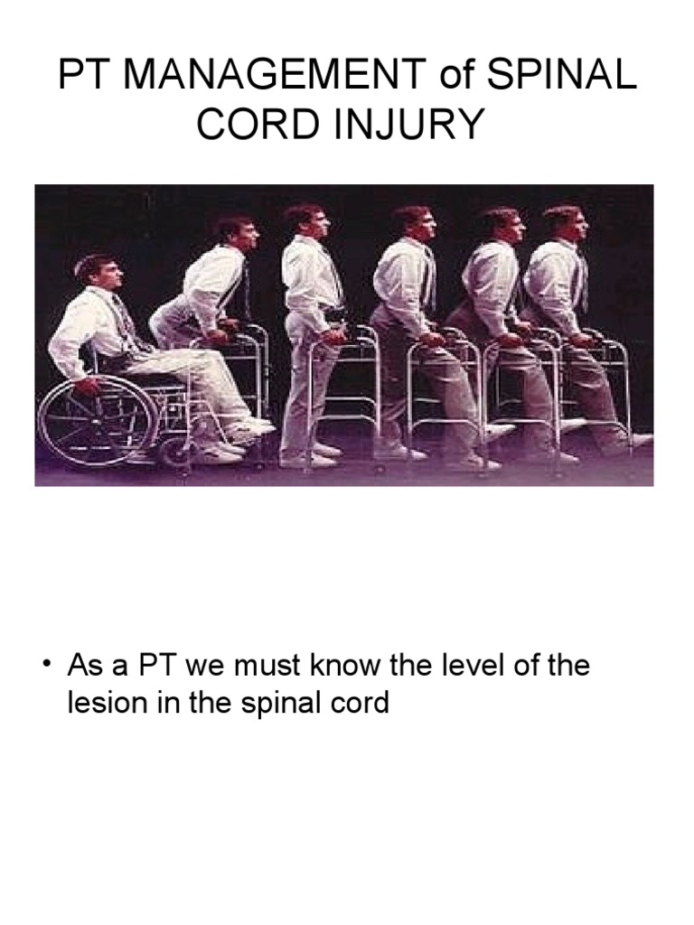 Spinal Cord Injury: PT Management Guide | PDF | Clinical Medicine ...