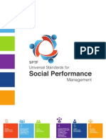 Universal Standards On Social Performance Management