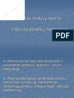 Maslow Motyvų Teorija