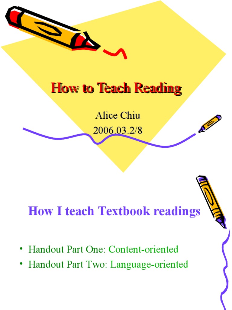 How To Teach Reading Effectively