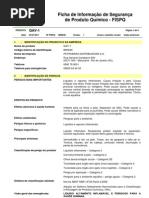Ficha de Informação de Segurança de Produto
Químico