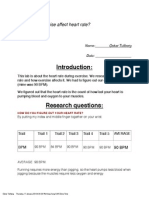 How Does Exercise Affect Heart Rate Final Draft