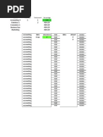 Course Total Class Total Presnt Percentage: Attendence