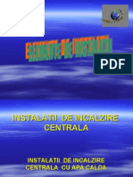 Instalatii de Incalzire Centrala Cu Apa Calda