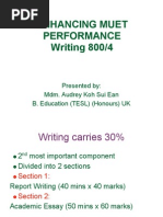 Guidelines for Muet Writing