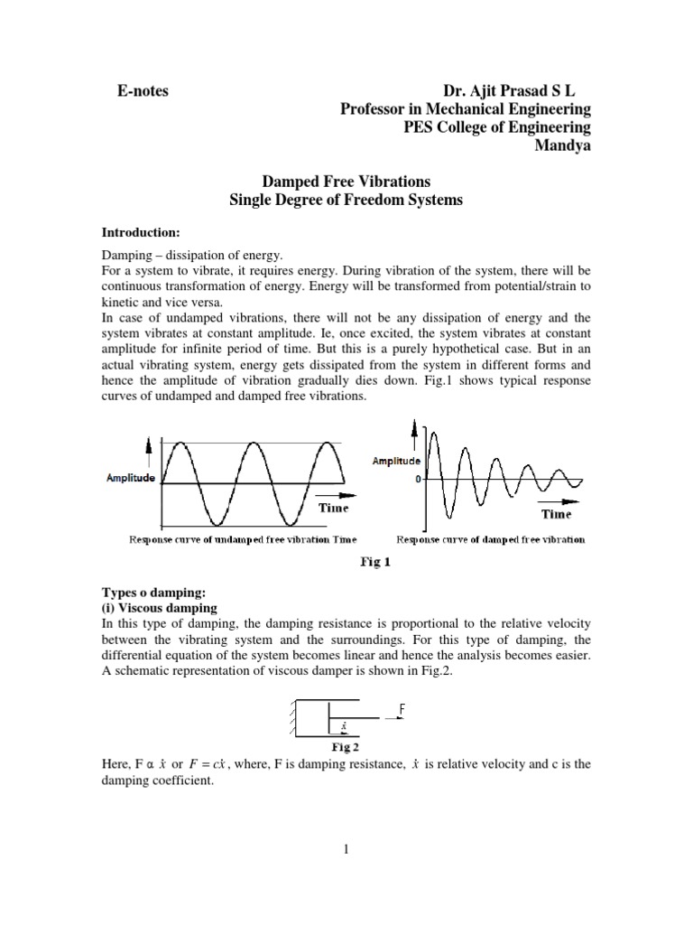 Vibration Question PDF