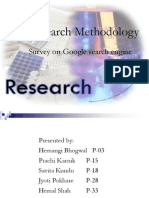 Research Methodology Survey On Google Search Engine