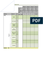 12 Week - 5/3/1 Training Programme: Week 1 Week 2 Week 3 Week 4