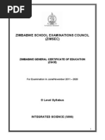 Download Intergrated Science Syllabus  by Blessing Chisadza SN120815475 doc pdf
