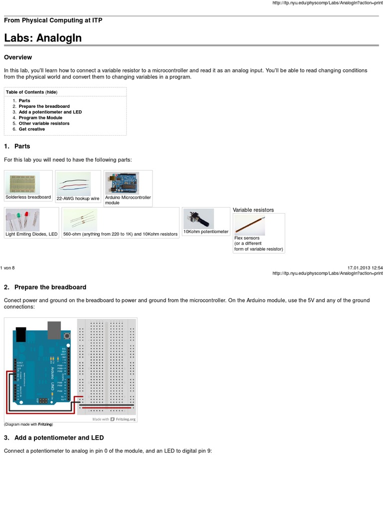 Flex Sensors | PDF