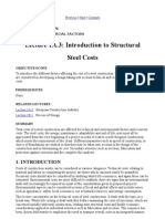 Lecture 1A.3: Introduction To Structural Steel Costs: Esdep WG 1A: Steel Construction: Economic & Commercial Factors