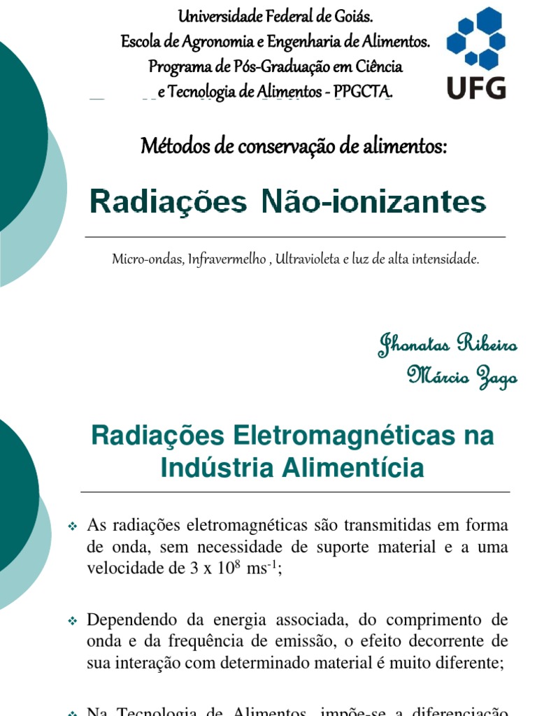 Aplicações de Radiações Não-Ionizantes | PDF | Ultravioleta | Radiação ...