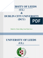 University of Leeds (UL) & Dublin City University (DCU) : Made By: Boris Salaj, Ivan Pejić & Co