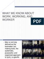 What We Know About Work, Working and Workers