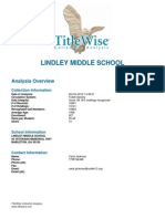 Lindley Middle School: Analysis Overview
