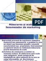 Măsurarea Și Scalarea Fenomenelor de Marketing