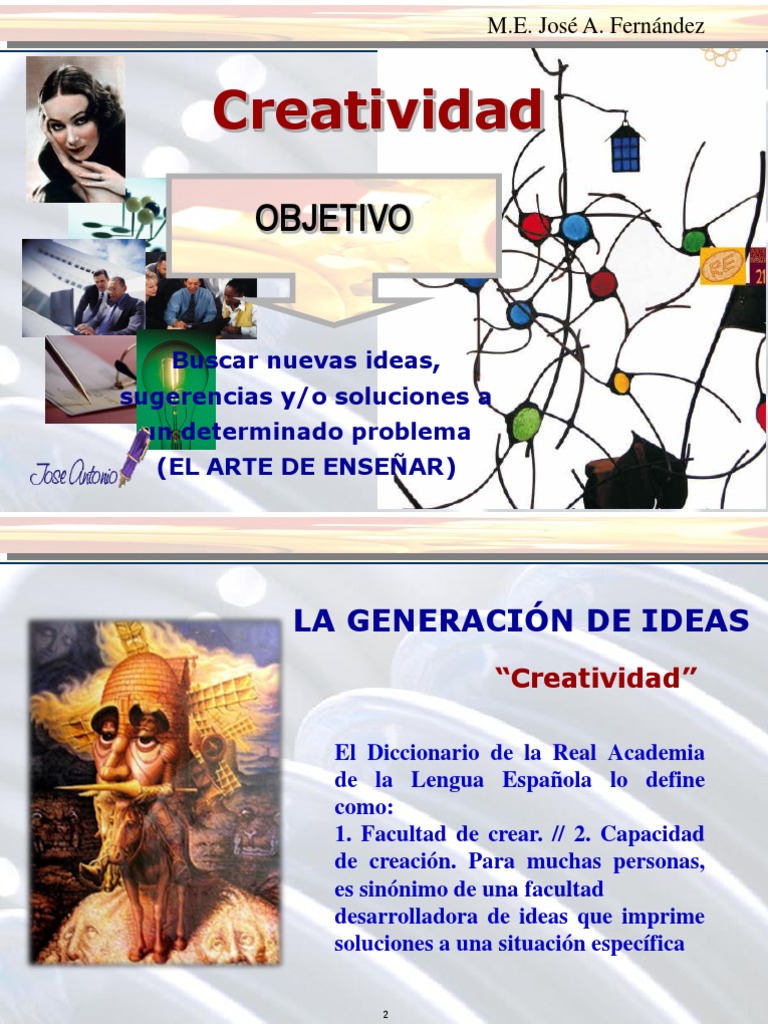 Principios y Técnicas de Creatividad | PDF | Creatividad | Aparición