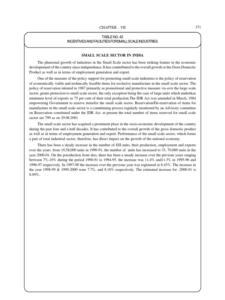 Growth of Small Scale Industries in India | PDF | World Trade ...