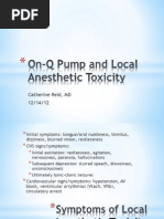 On-Q Pump and Local Anesthetic Toxicity