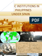 ECONOMIC INSTITUTIONS IN THE PHILIPPINES UNDER SPAIN