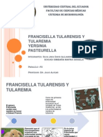 Universidad Central del Ecuador: Francisella tularensis y tularemia, Yersinia y Pasteurella