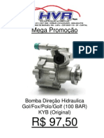 Mega Promoção: Bomba Direção Hidraulica Gol/Fox/Polo/Golf (100 BAR) KYB (Original)