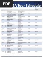 2013 LPGA Tour Schedule