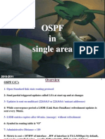 OSPF in single area overview