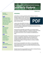 Quarterly Update January 2013 from the Division of Disability Rehabilitation Services