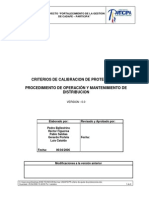 NORMA CADAFE - Criterios de calibracion de protecciones. Procedimiento de operación y Mantenimiento de Distribucion.