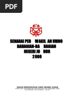 Download Senarai Perwakilan UMNO Negeri Johor Mac 2009 by MataHatiJohor SN12091714 doc pdf