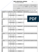 Declaracion Jurada de Cargos y Actividades